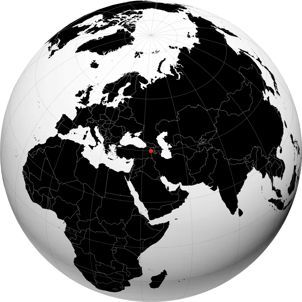 Iğdır on the globe