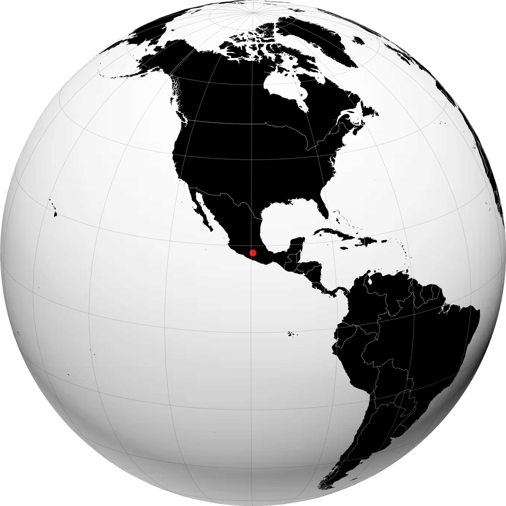 Iguala de la Independencia on the globe