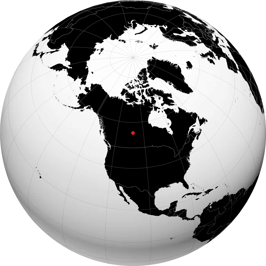 Ile-a-la-Crosse on the globe