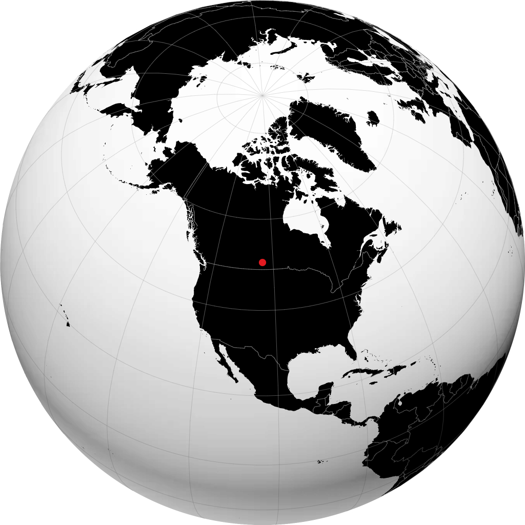 Indian Head on the globe