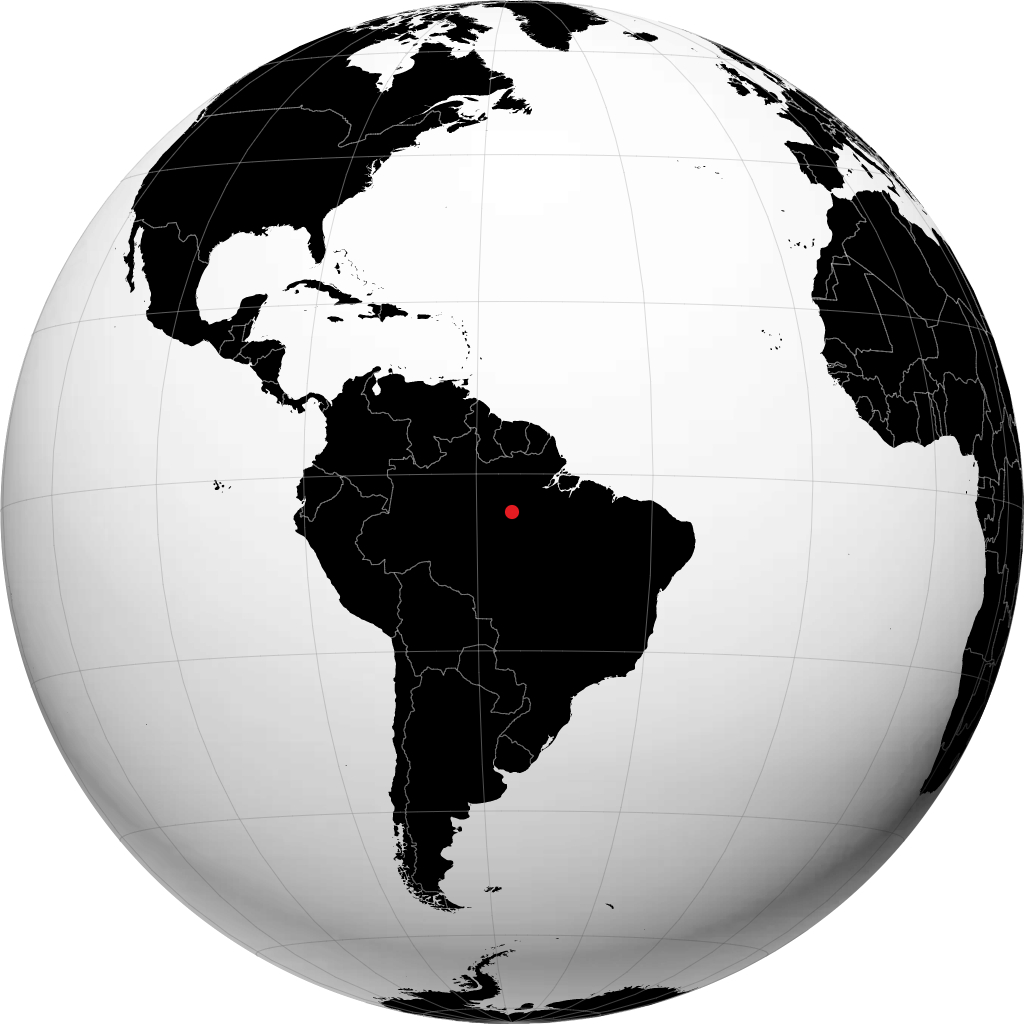 Itaituba on the globe