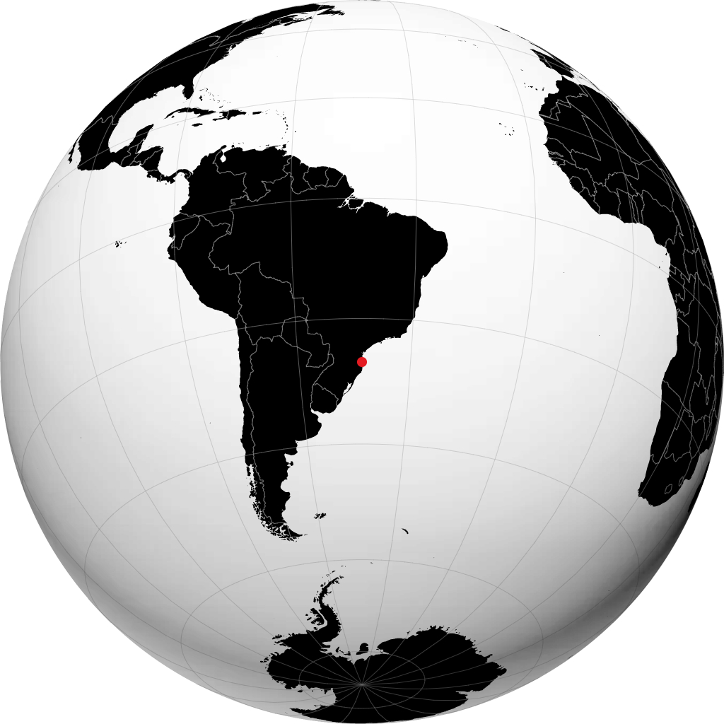 Itajaí on the globe