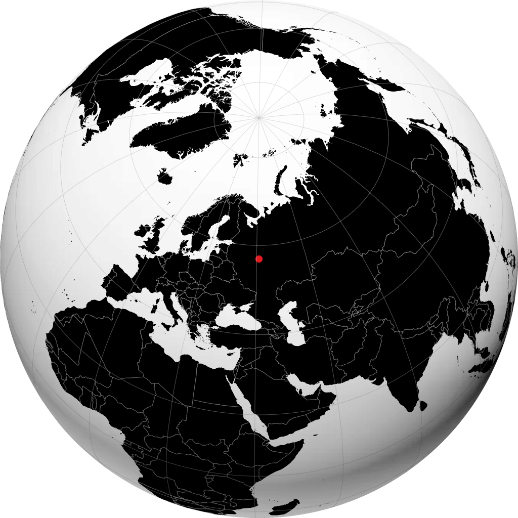 Ivanovo on the globe