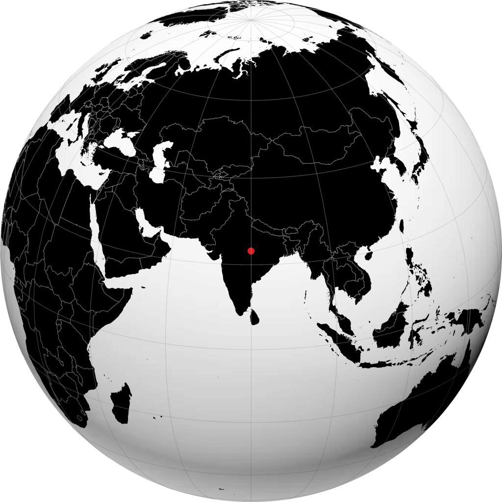 Jabalpur on the globe