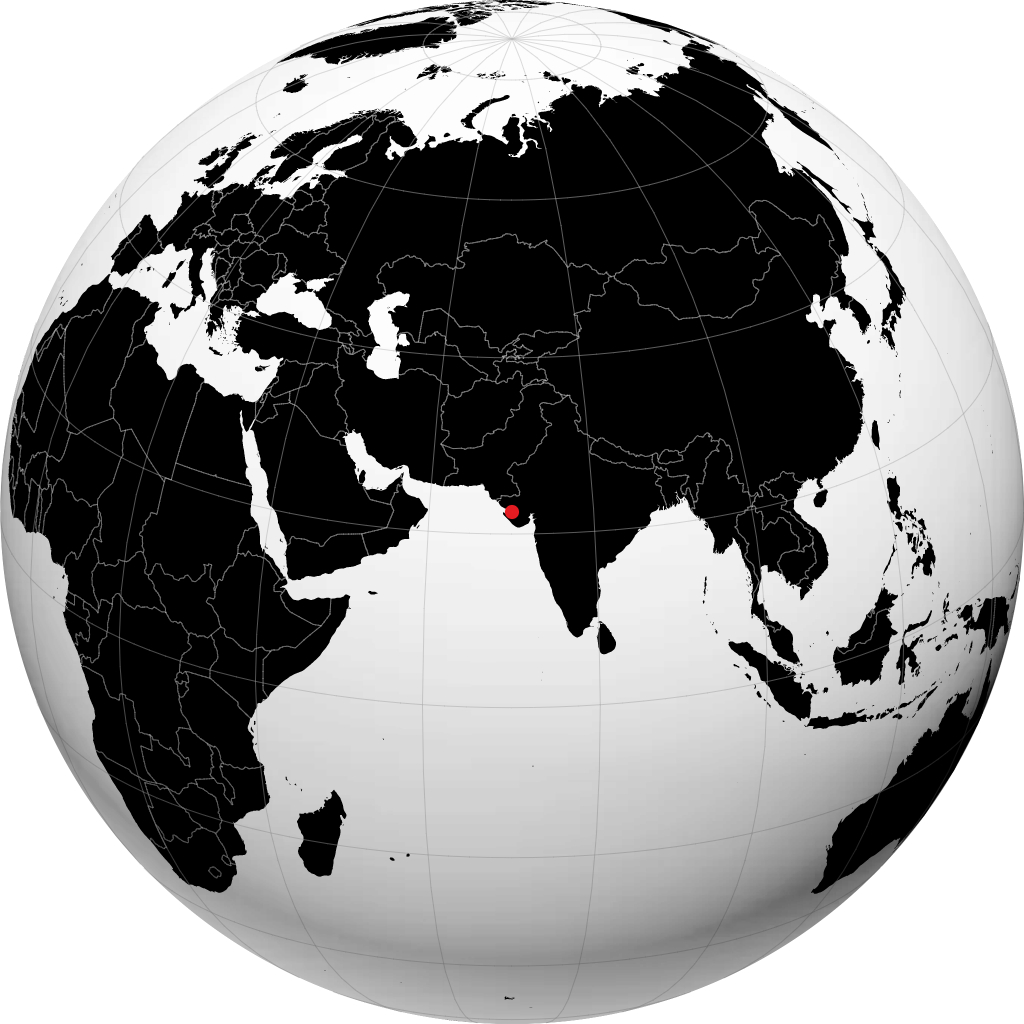 Jamnagar on the globe