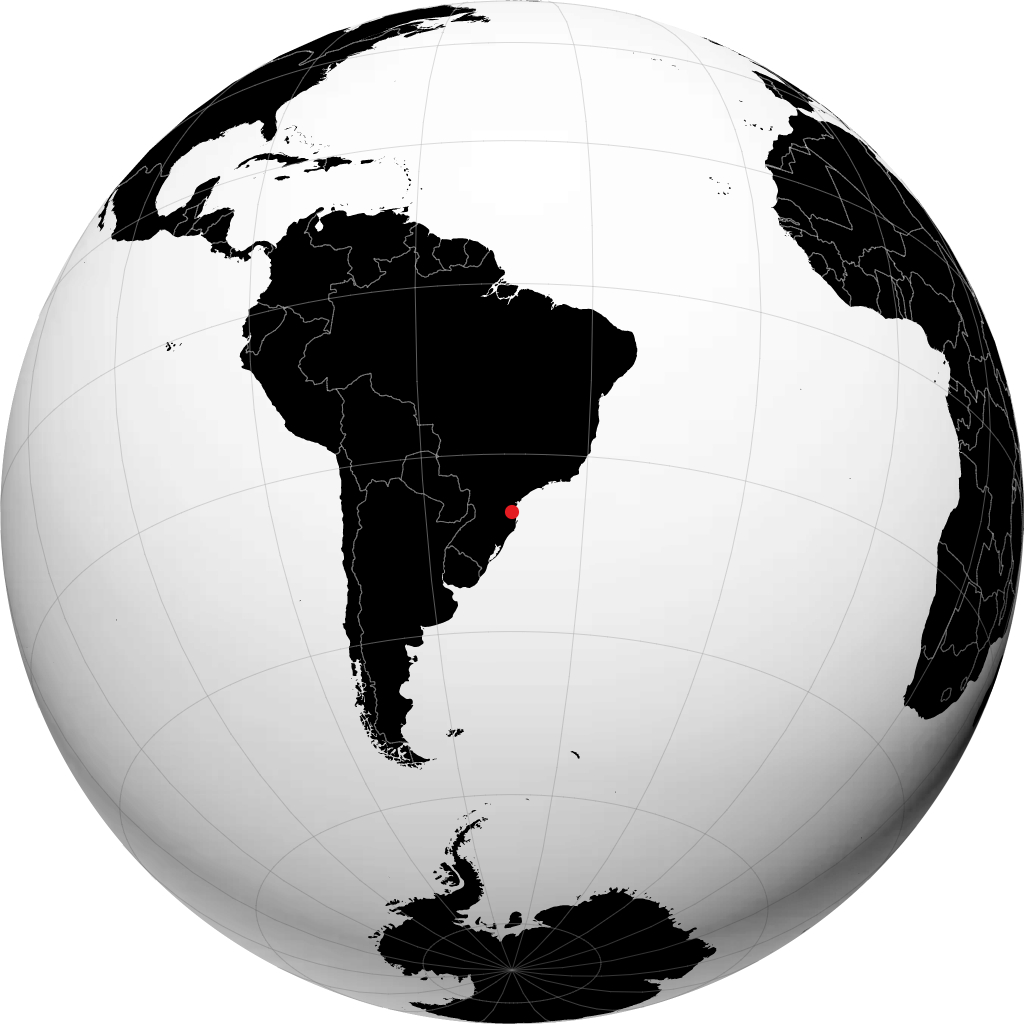 Jaraguá do Sul on the globe