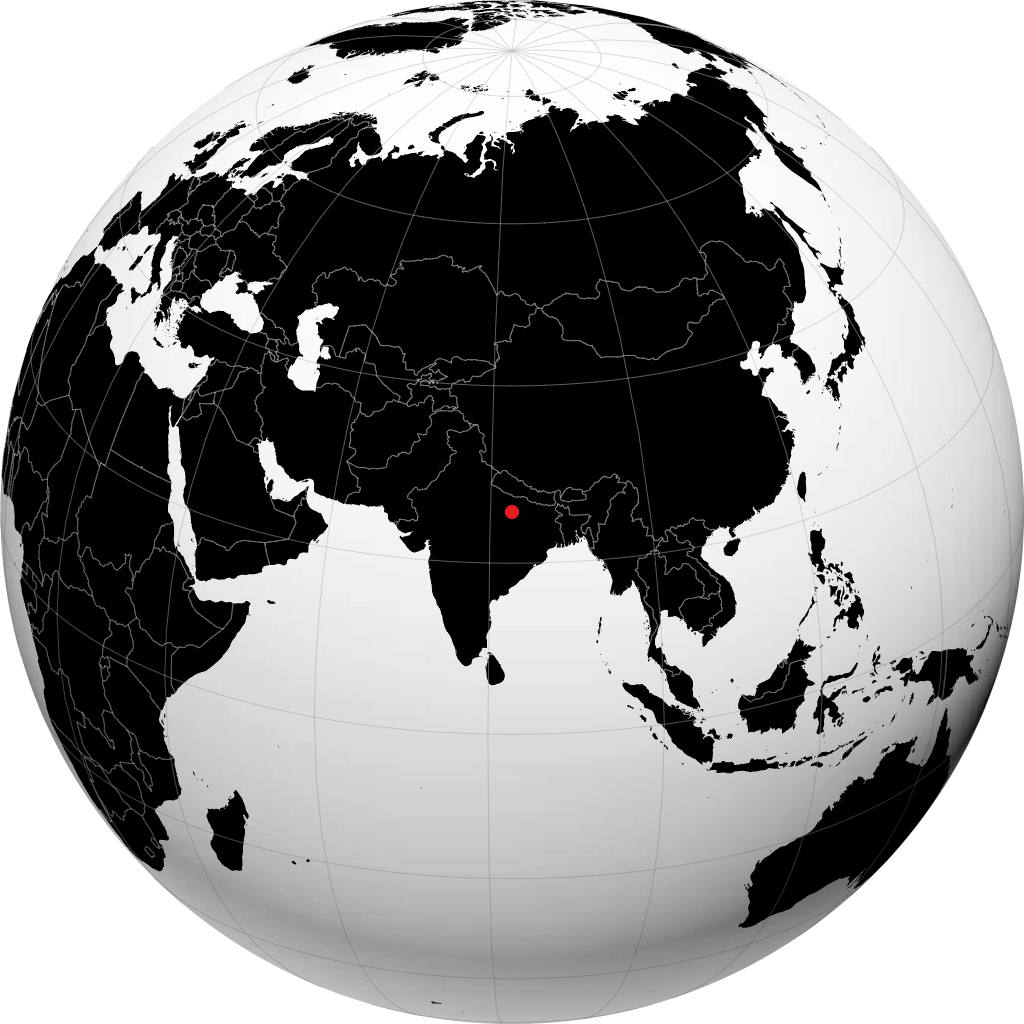 Jaunpur on the globe