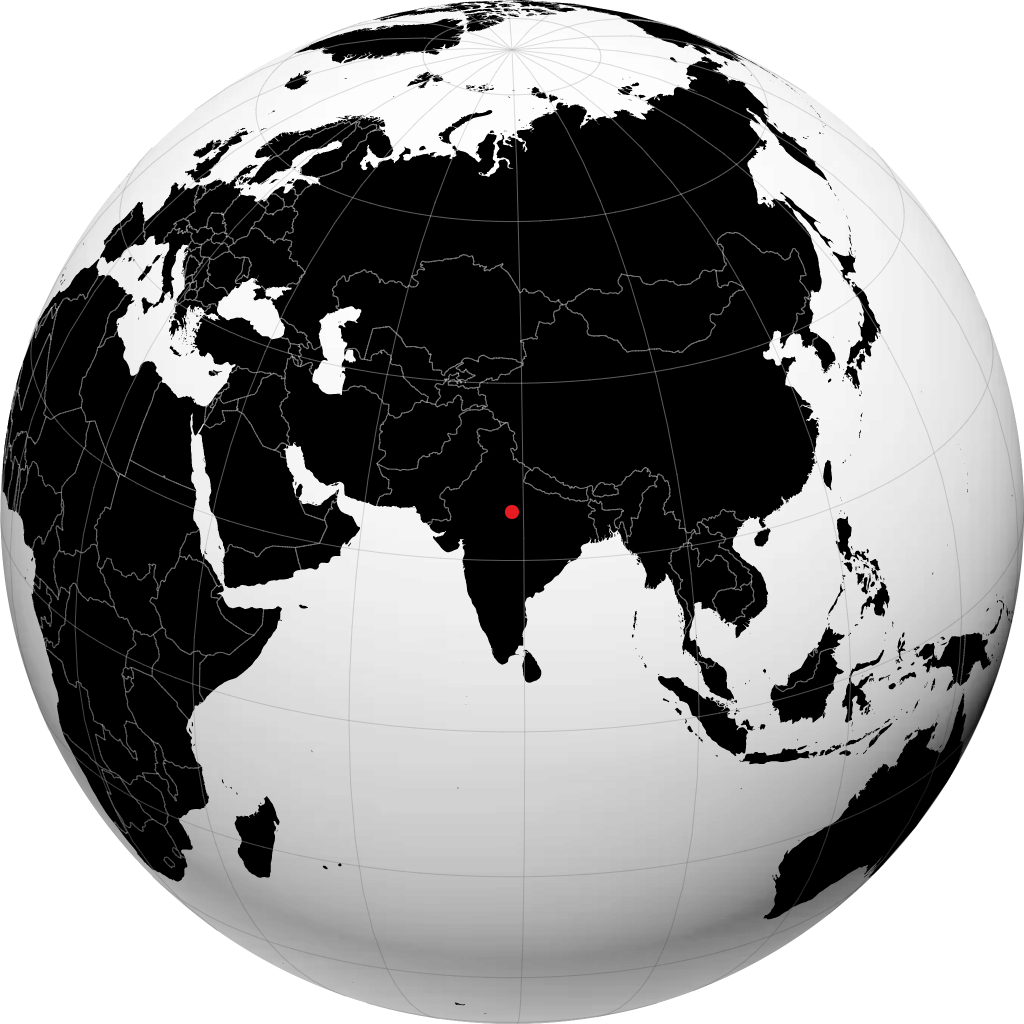 Jhansi on the globe