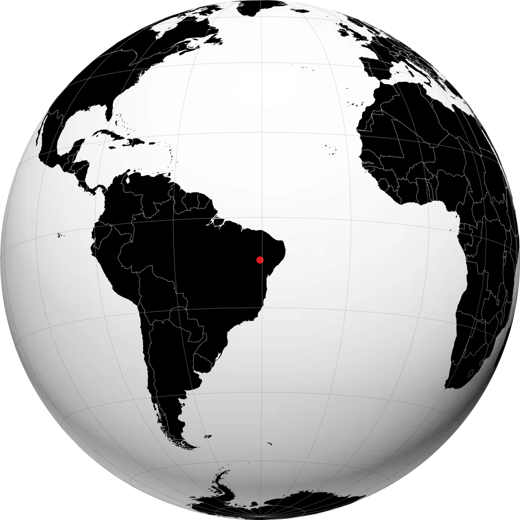 Juazeiro on the globe