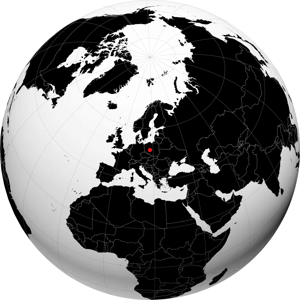 Kalisz on the globe