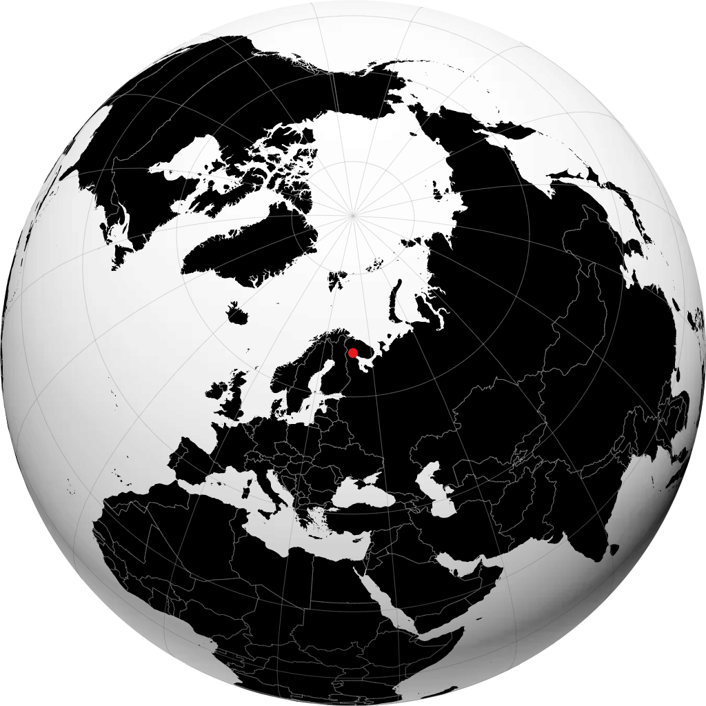 Kandalaksha on the globe