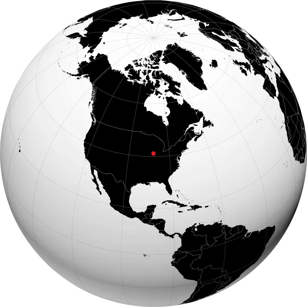 Kankakee on the globe