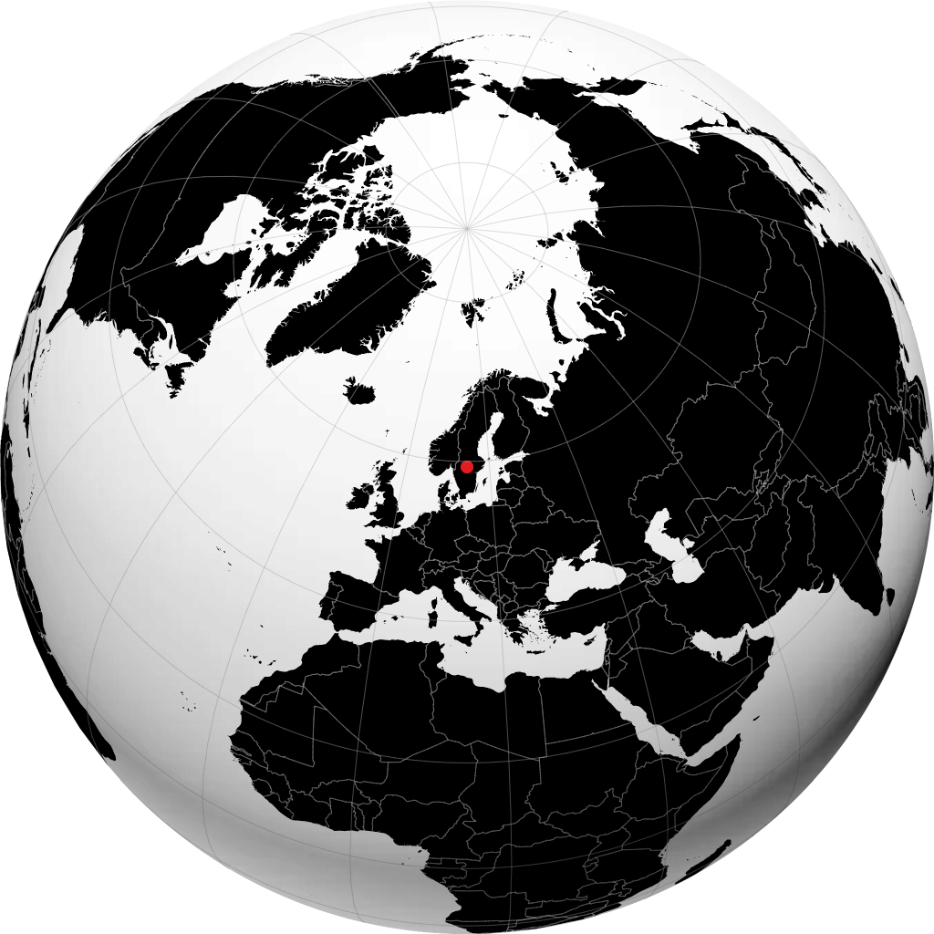 Karlskoga on the globe