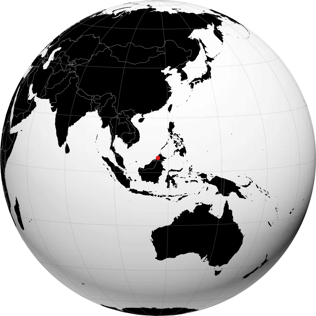 Keningau on the globe