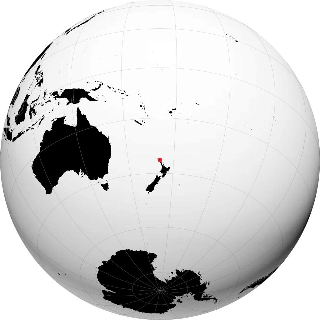 Kerikeri on the globe