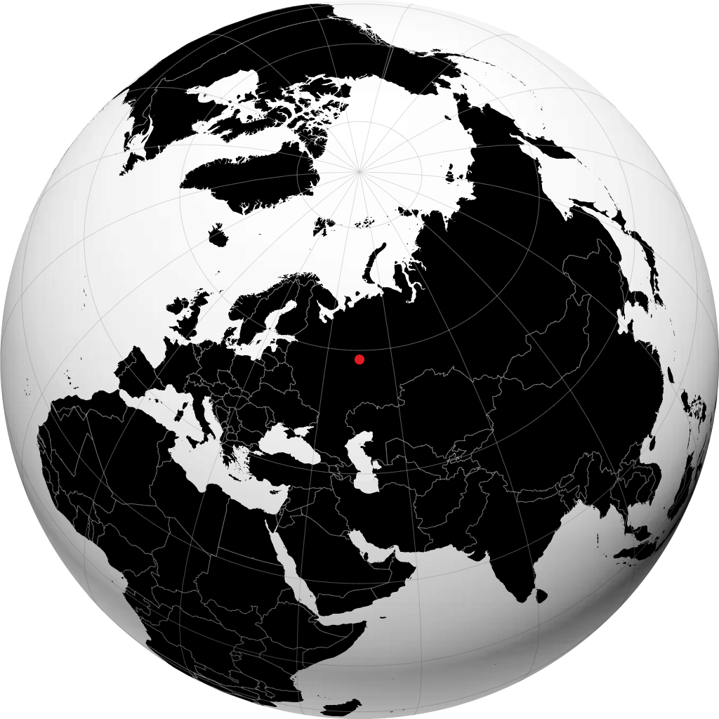 Kirovo-Chepetsk on the globe