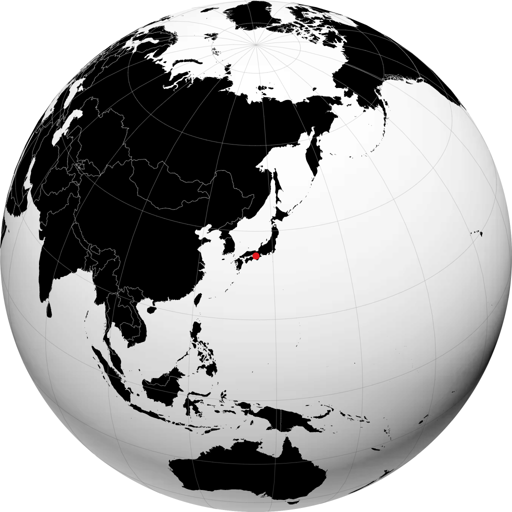 Kishiwada on the globe