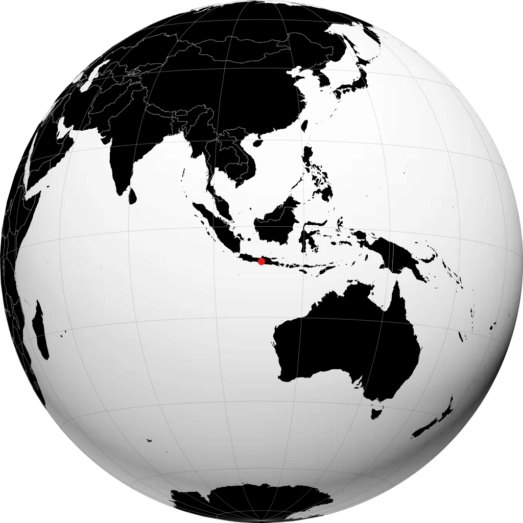 Klaten on the globe