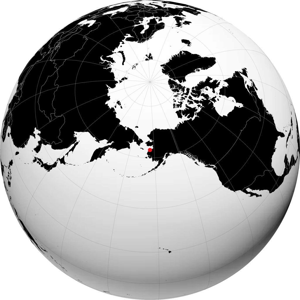 Kotlik on the globe