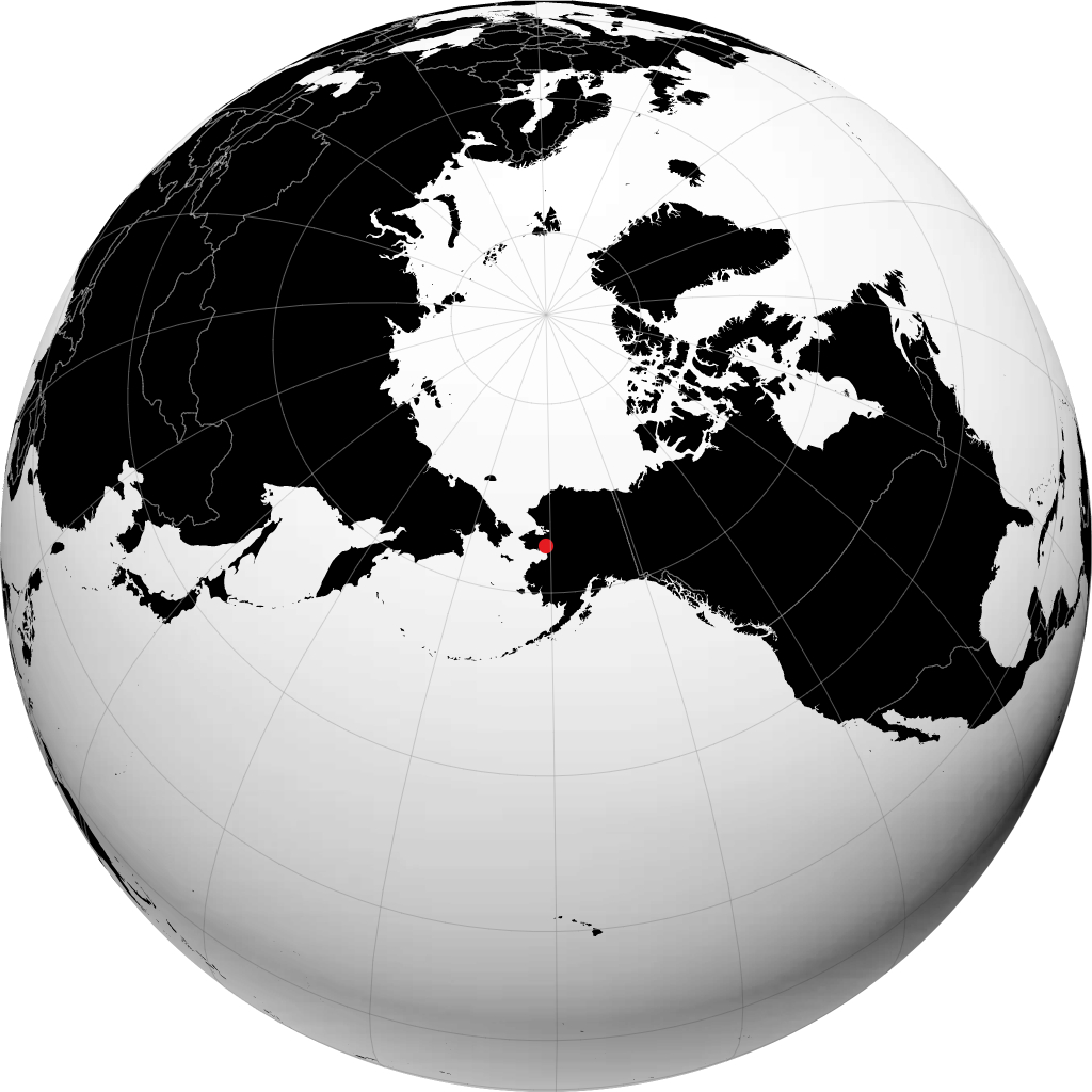 Koyuk on the globe