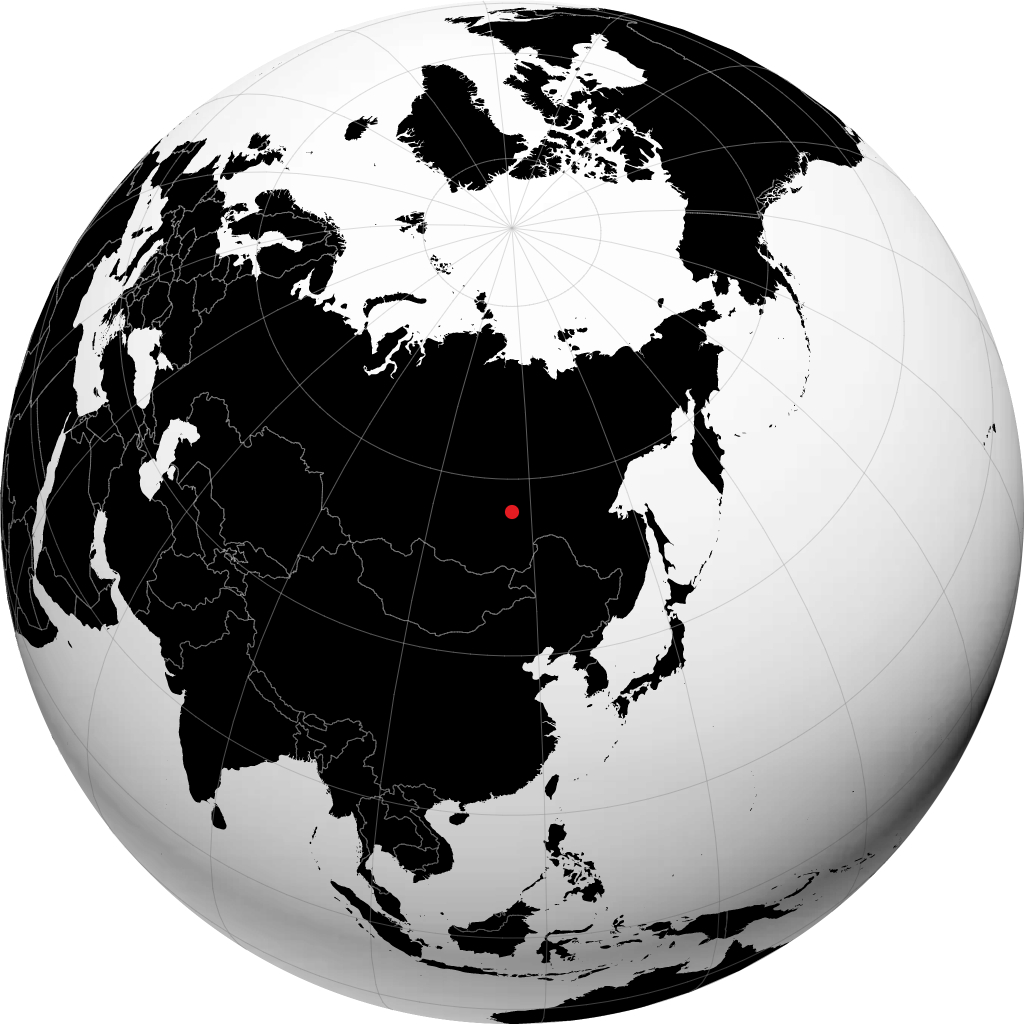 Kuanda on the globe