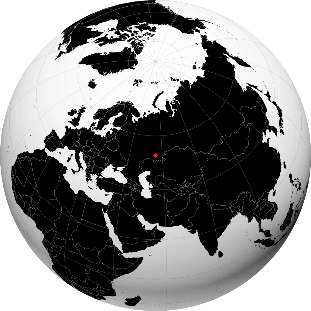 Kumertau on the globe