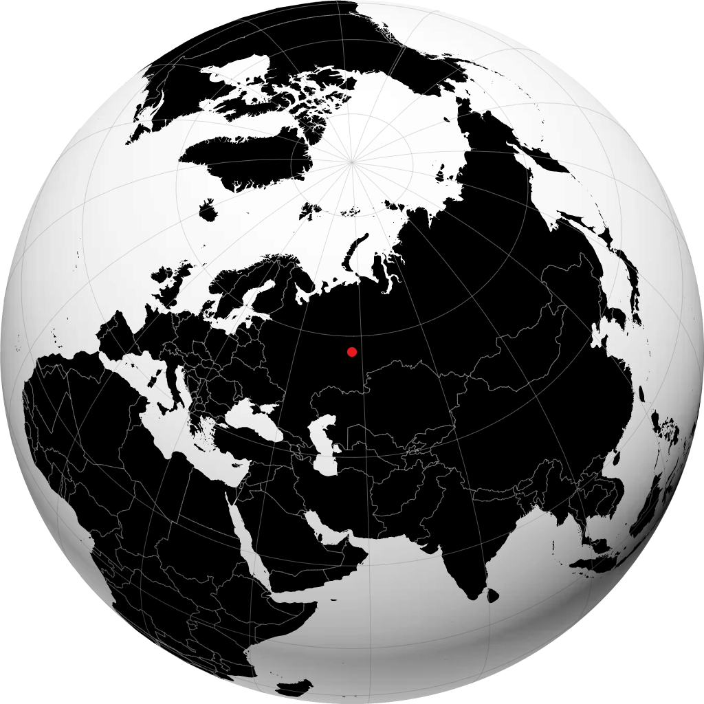 Kungur on the globe