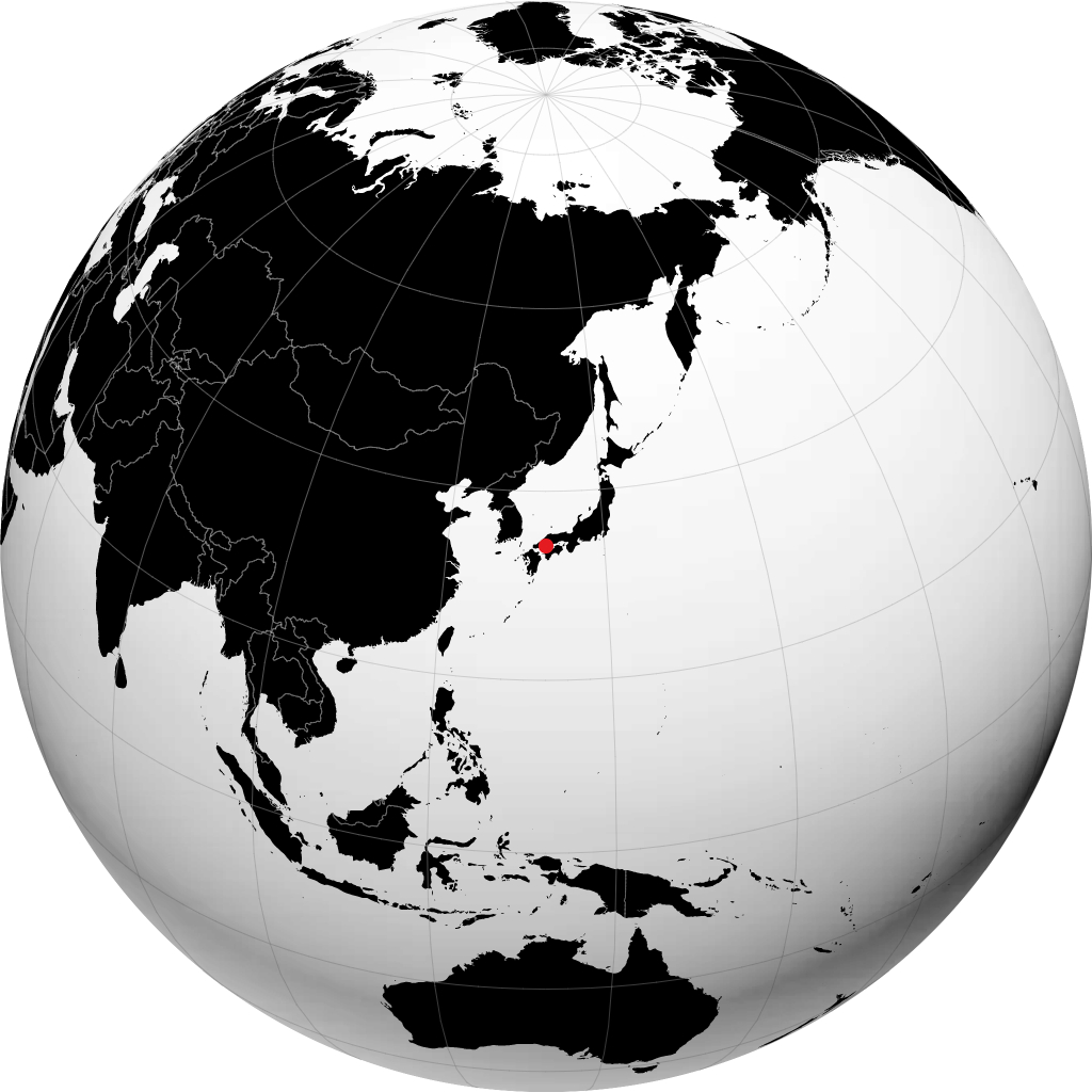 Kure on the globe