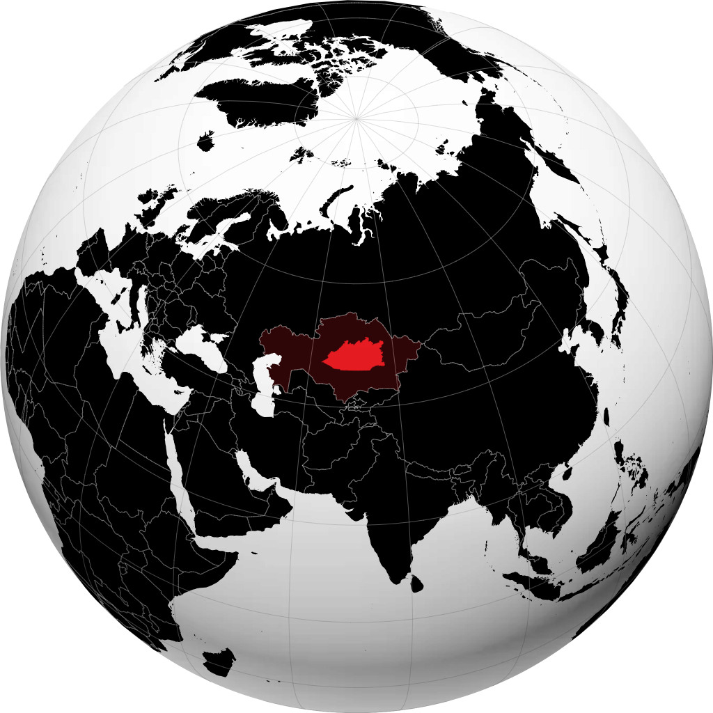 Qaraghandy Oblysy on the globe