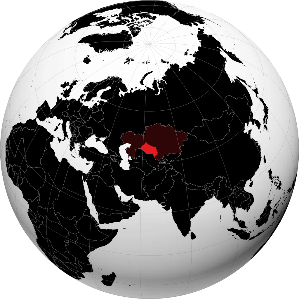 Qyzylorda Oblysy on the globe