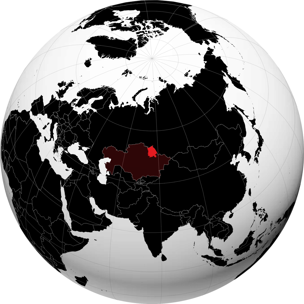 Pavlodar Oblysy on the globe