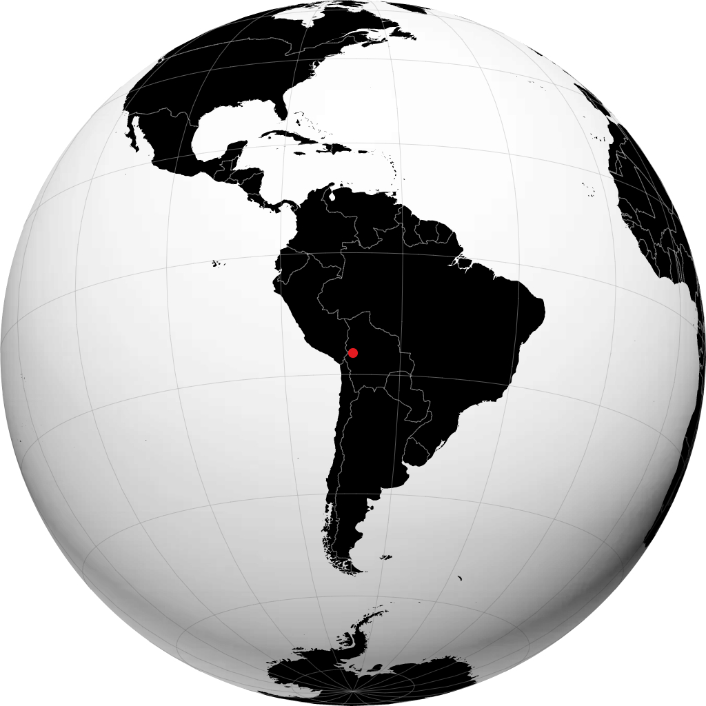 La Paz on the globe