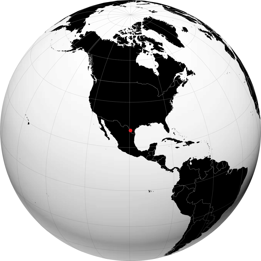 Laredo on the globe