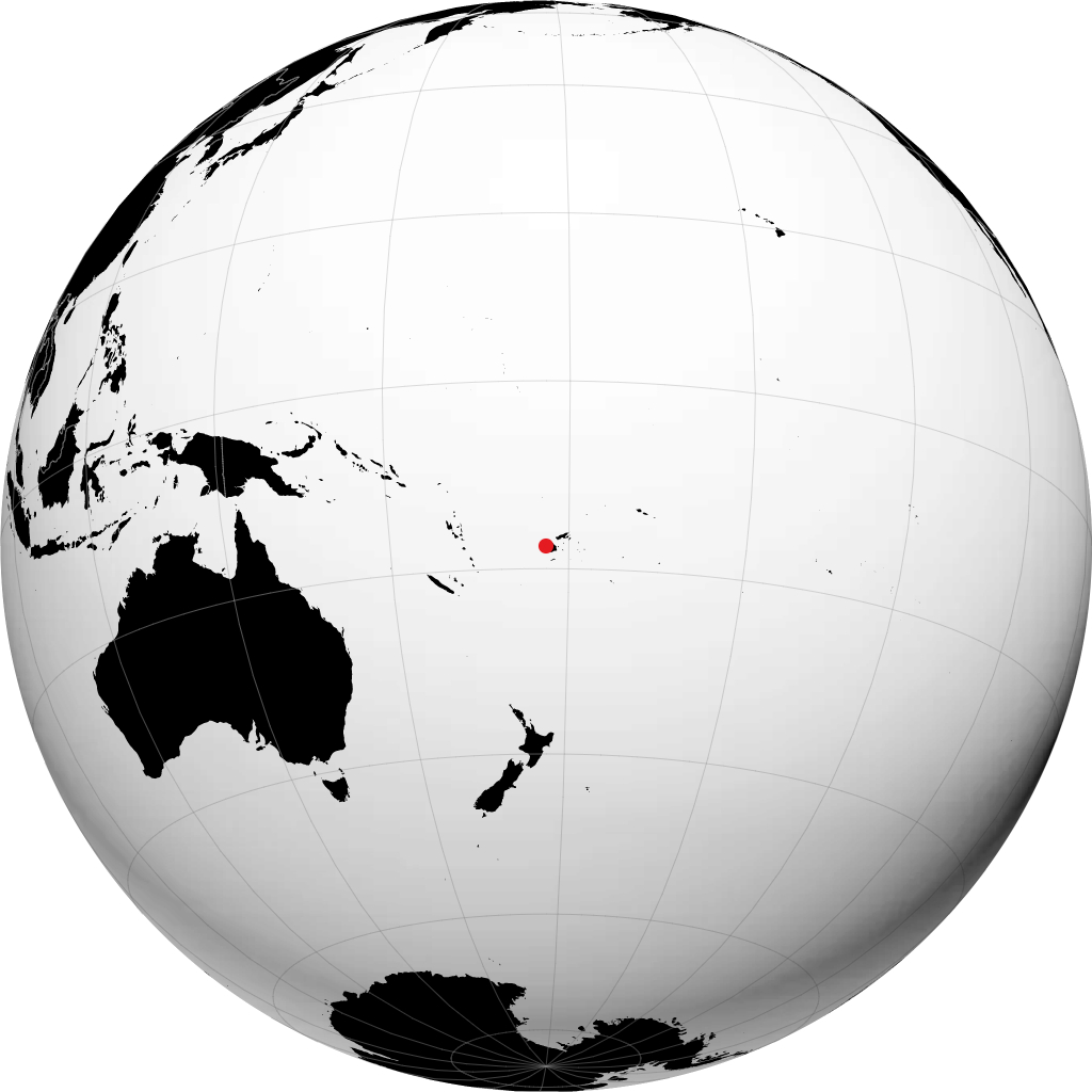 Lautoka on the globe