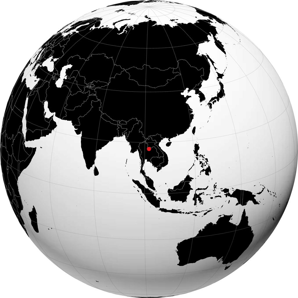 Loei on the globe