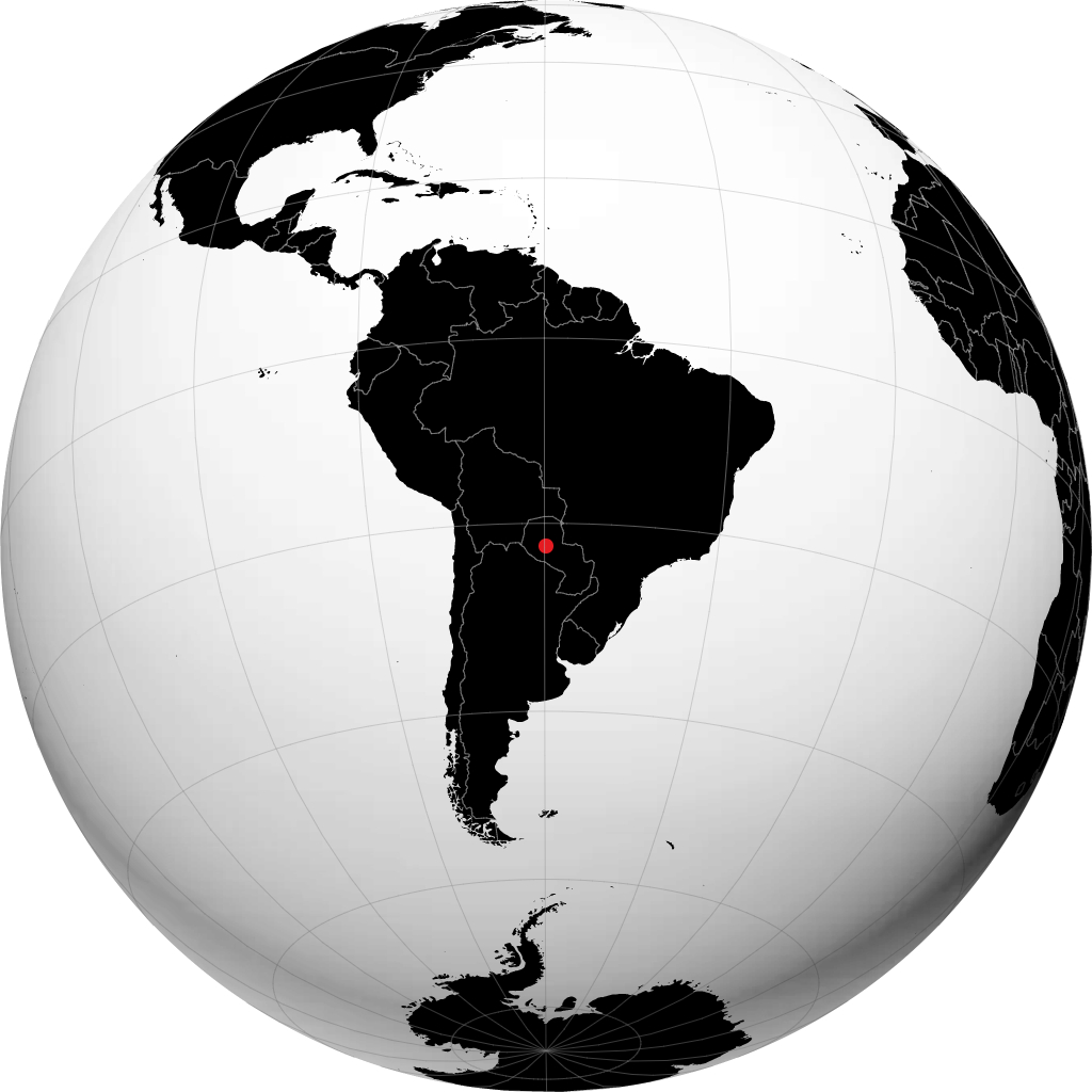 Loma Plata on the globe