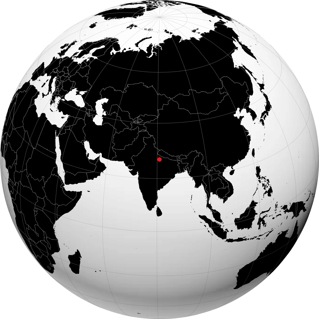 Lucknow on the globe