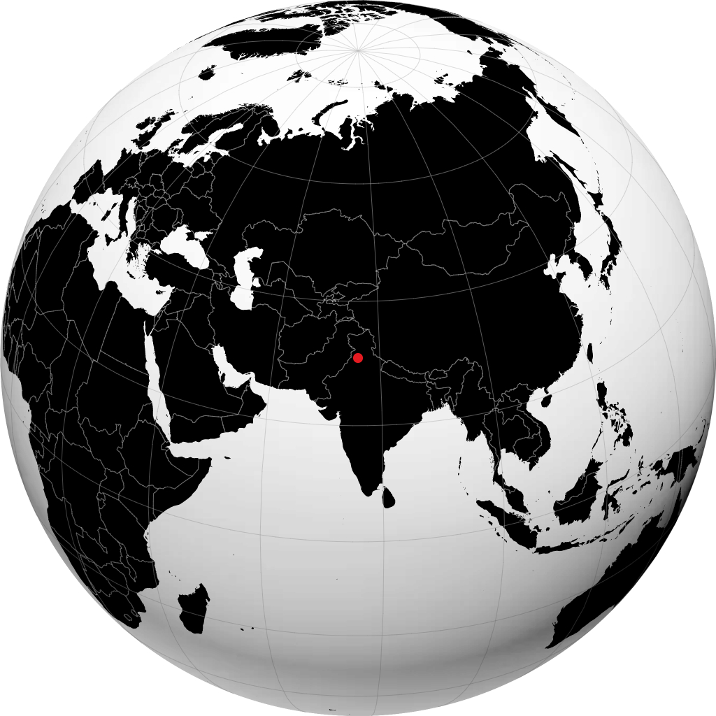 Ludhiana on the globe