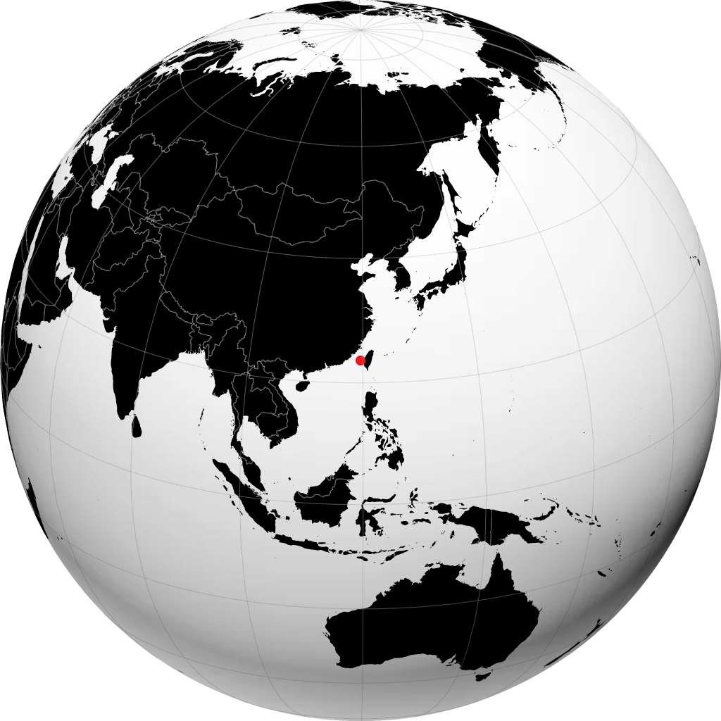 Magong on the globe