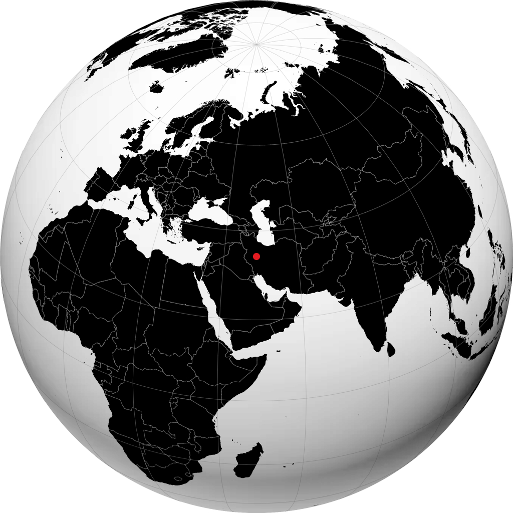 Malayer on the globe