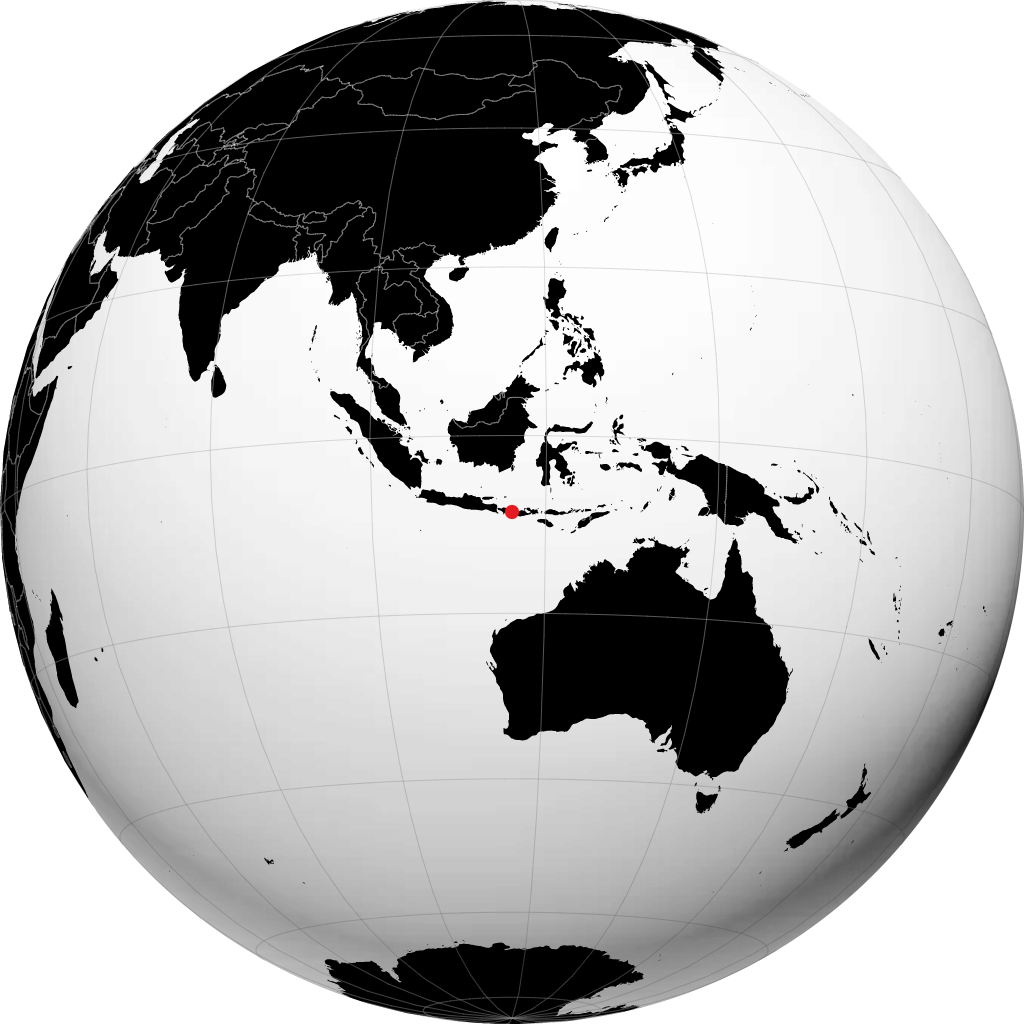 Mataram on the globe