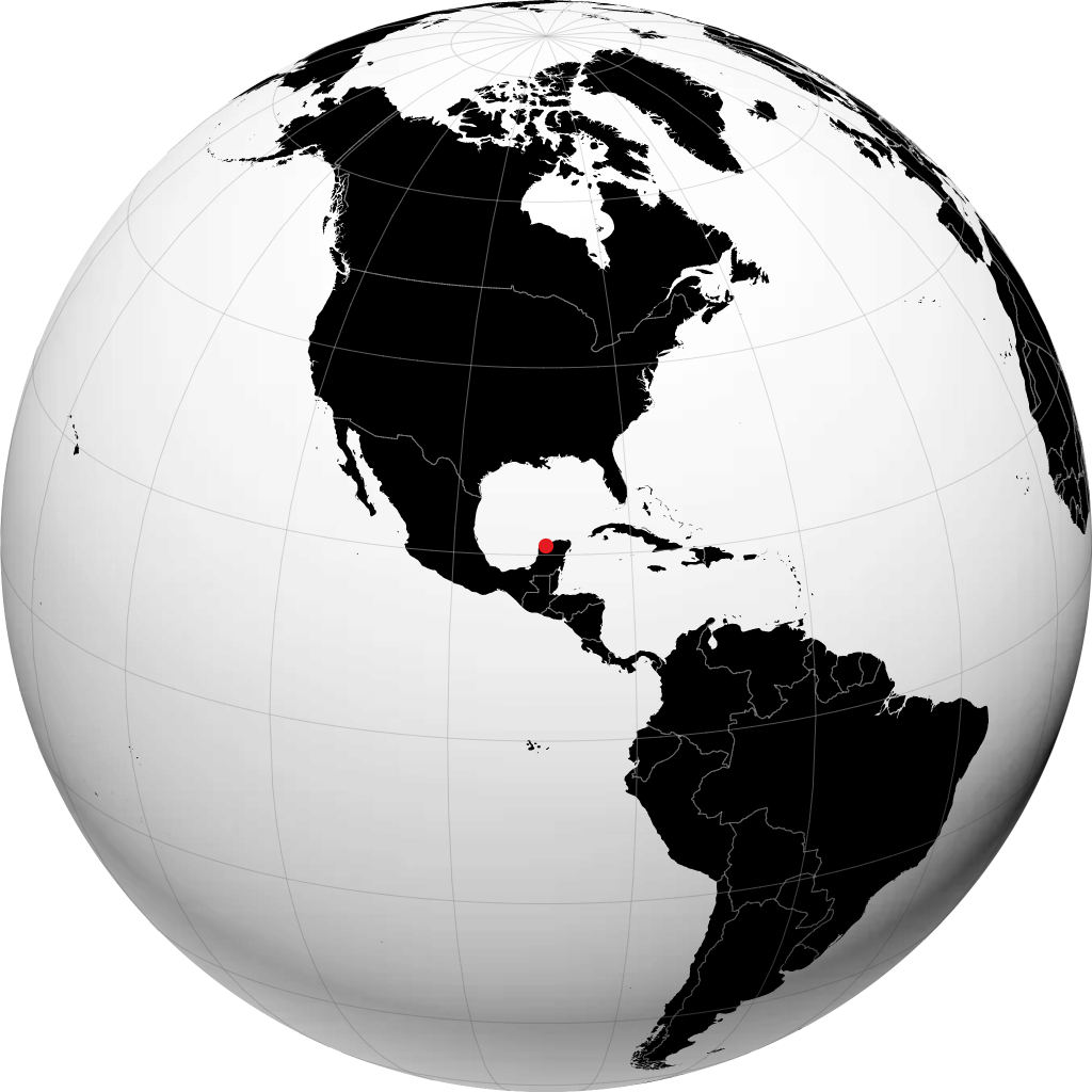 Mérida on the globe