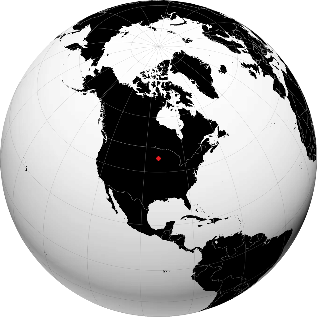 Minneapolis on the globe