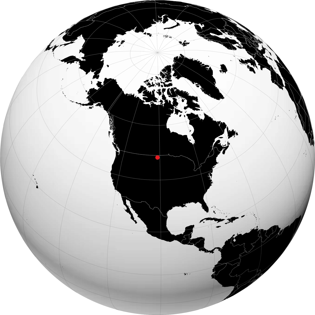 Minot on the globe