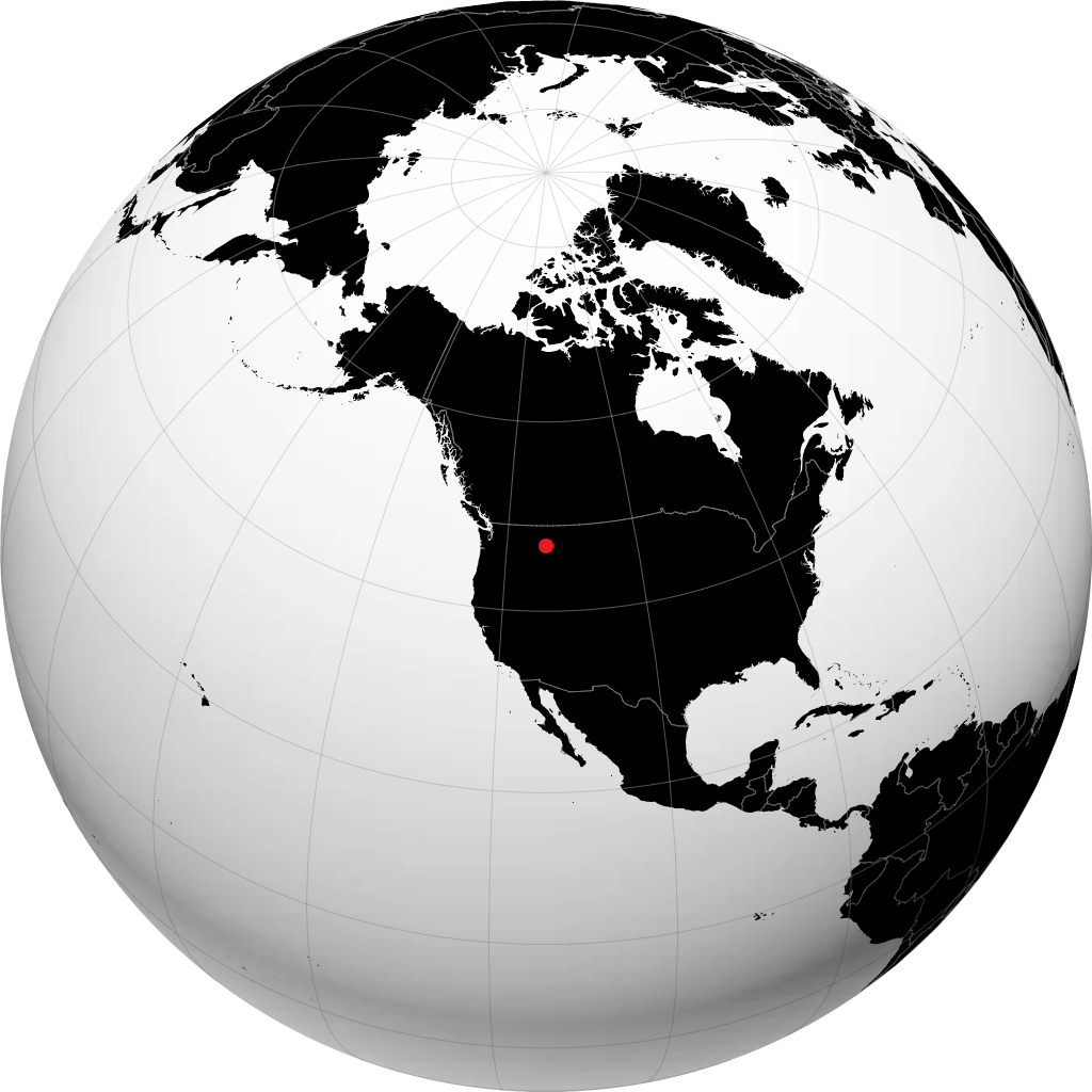 Missoula on the globe