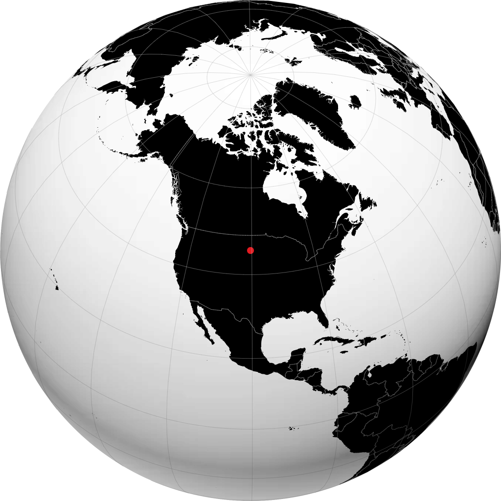 Mobridge on the globe