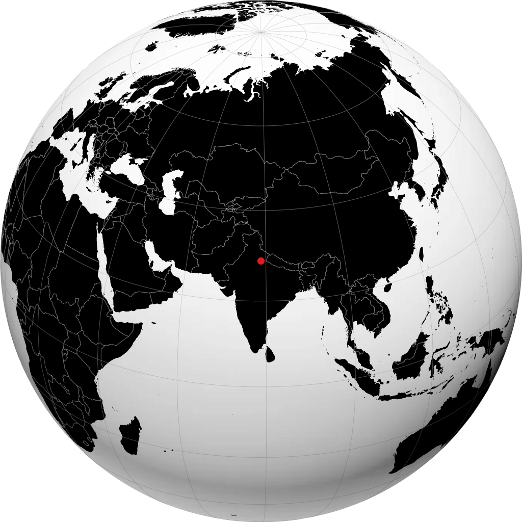 Moradabad on the globe