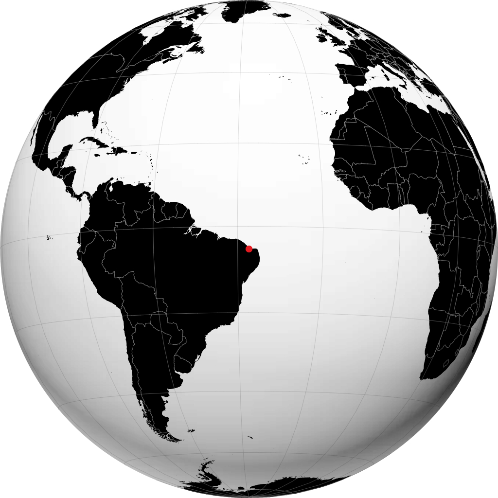 Mossoro on the globe