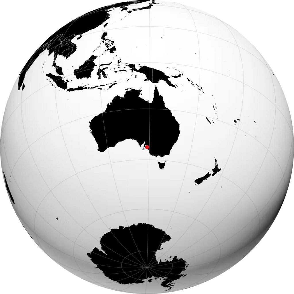 Mount Barker on the globe