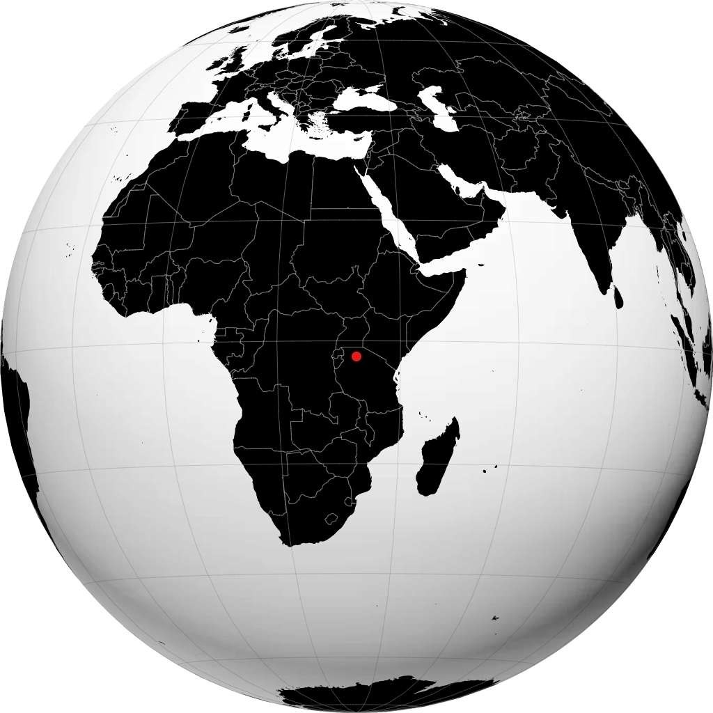 Mwanza on the globe